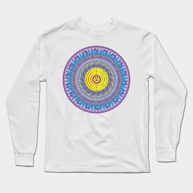 Argon Ornament Long Sleeve T-Shirt by Storistir